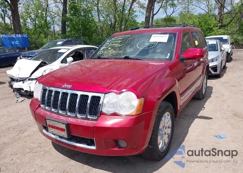 2009 Jeep Grand Cherokee Overland z USA, uszkodzony, nr VIN 1J8HR68T79C539925